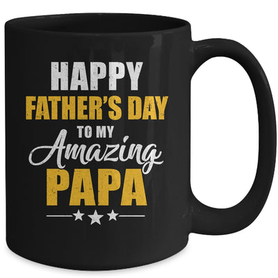 Happy Fathers Day For My Amazing Papa From Son Daughter Mug | teecentury