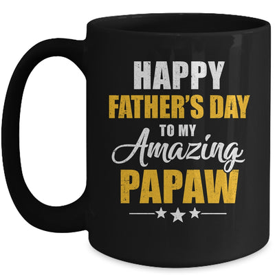 Happy Fathers Day For My Amazing Papaw From Son Daughter Mug | teecentury