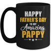 Happy Fathers Day For My Amazing Pappy From Son Daughter Mug | teecentury