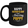 Happy Fathers Day For My Amazing Poppy From Son Daughter Mug | teecentury