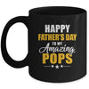 Happy Fathers Day For My Amazing Pops From Son Daughter Mug | teecentury