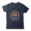 Happy First Day Of School Funny Leopard Rainbow Teacher T-Shirt & Hoodie | Teecentury.com