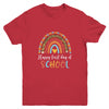 Happy First Day Of School Funny Leopard Rainbow Youth Youth Shirt | Teecentury.com