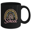 Happy First Day Of School Leopard Rainbow Back To School Mug | teecentury