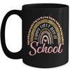 Happy First Day Of School Leopard Rainbow Back To School Mug | teecentury