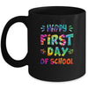 Happy First Day Of School Teachers Back To School Tie Dye Mug | teecentury