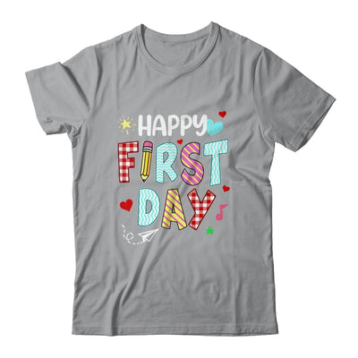Happy First Day Welcome Back To School Teacher Shirt & Hoodie | teecentury