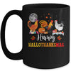 Happy Hallothanksmas Chicken Xmas Thanksgiving Halloween Mug | teecentury