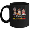 Happy Hallothanksmas Cute Pug Xmas Thanksgiving Halloween Mug | teecentury