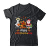 Happy Hallothanksmas Ghost Turkey Pumpkin Christmas Santa Shirt & Sweatshirt | teecentury