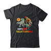 Happy Hallothanksmas Thanksgiving Dinosaur T-Rex Turkey T-Shirt & Sweatshirt | Teecentury.com