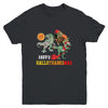 Happy Hallothanksmas Thanksgiving Dinosaur T-Rex Turkey Youth Youth Shirt | Teecentury.com