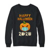 Happy Halloween 2020 Pumpkin Mask Funny Quarantine Gift T-Shirt & Sweatshirt | Teecentury.com