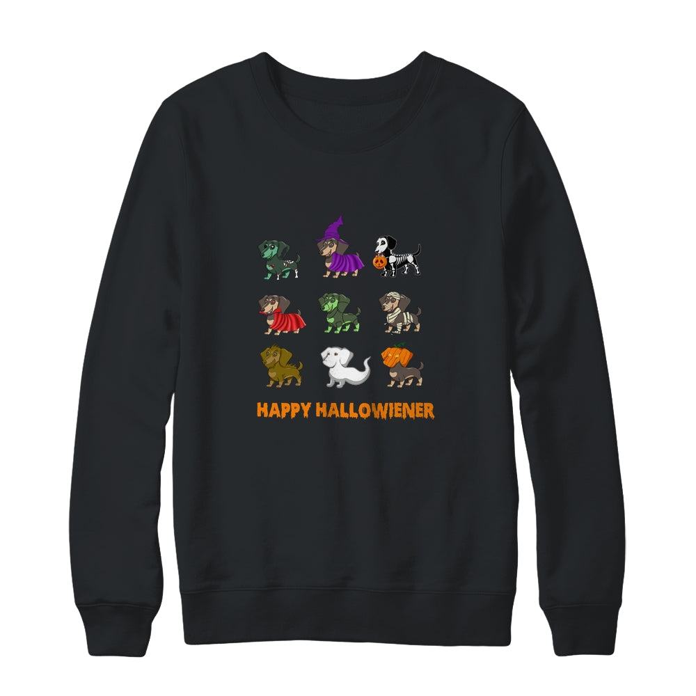 Happy Halloween Halloweiner Dachshund Dog Lovers T-Shirt & Sweatshirt | Teecentury.com