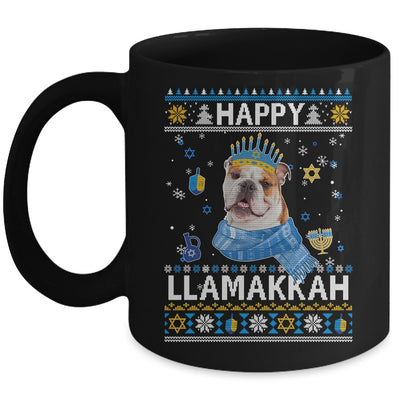 Happy Hanukkah Bulldog Hanukkah Ugly Sweater Christmas Mug Coffee Mug | Teecentury.com