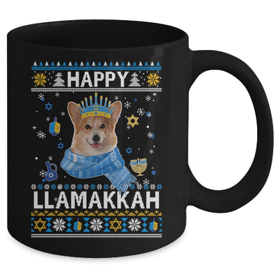 Happy Hanukkah Corgi Hanukkah Ugly Sweater Christmas Mug Coffee Mug | Teecentury.com