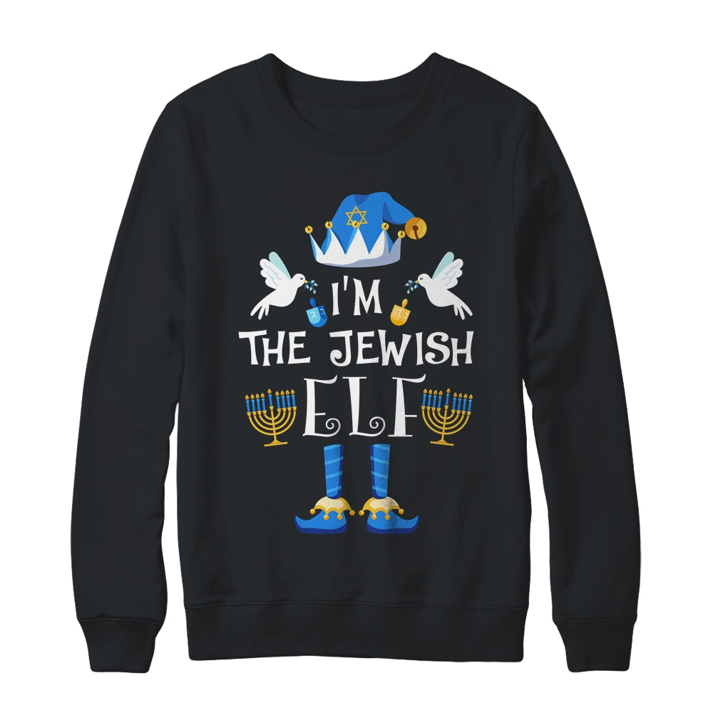 Happy Hanukkah Jewish Elf Family Group Christmas Pajama T-Shirt & Sweatshirt | Teecentury.com