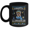 Happy Hanukkah Pitbull Hanukkah Ugly Sweater Christmas Mug Coffee Mug | Teecentury.com