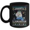 Happy Hanukkah Poodle Hanukkah Ugly Sweater Christmas Mug Coffee Mug | Teecentury.com