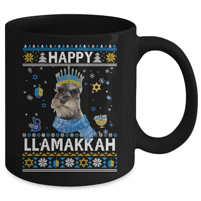 Happy Hanukkah Schnauzer Hanukkah Ugly Sweater Christmas Mug Coffee Mug | Teecentury.com