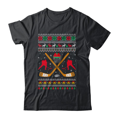 Happy Hockeydays Ugly Christmas Xmas Hockey Men Boys Kids Shirt & Sweatshirt | teecentury