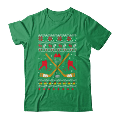 Happy Hockeydays Ugly Christmas Xmas Hockey Men Boys Kids Shirt & Sweatshirt | teecentury