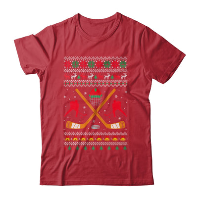 Happy Hockeydays Ugly Christmas Xmas Hockey Men Boys Kids Shirt & Sweatshirt | teecentury
