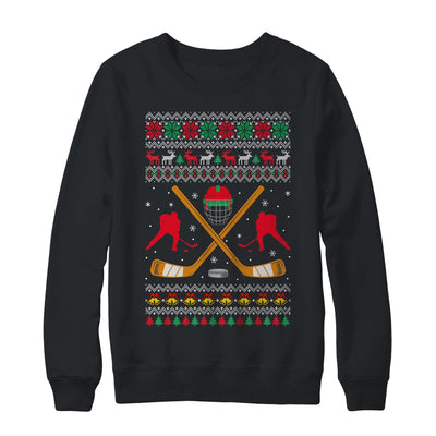 Happy Hockeydays Ugly Christmas Xmas Hockey Men Boys Kids Shirt & Sweatshirt | teecentury