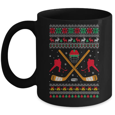 Happy Hockeydays Ugly Christmas Xmas Hockey Men Boys Kids Mug | teecentury