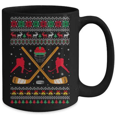 Happy Hockeydays Ugly Christmas Xmas Hockey Men Boys Kids Mug | teecentury