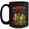Happy Juneteenth Day Black Freedom African Mug Coffee Mug | Teecentury.com