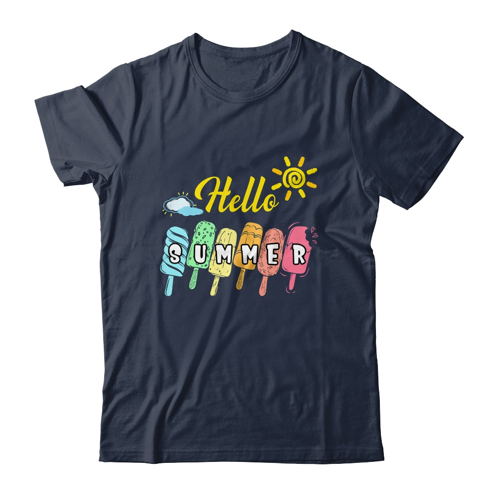 Happy Last Day Of School Hello Summer Ice Cream Lover Shirt & Tank Top | teecentury