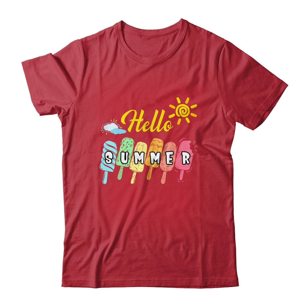 Happy Last Day Of School Hello Summer Ice Cream Lover Shirt & Tank Top | teecentury