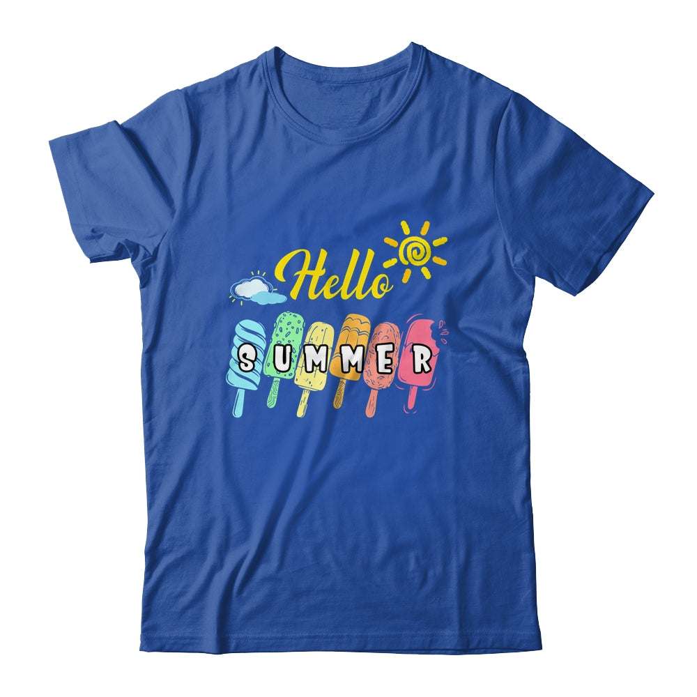 Happy Last Day Of School Hello Summer Ice Cream Lover Shirt & Tank Top | teecentury