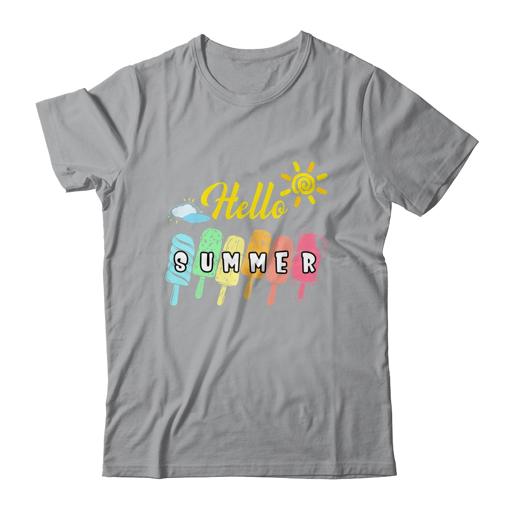 Happy Last Day Of School Hello Summer Ice Cream Lover Shirt & Tank Top | teecentury