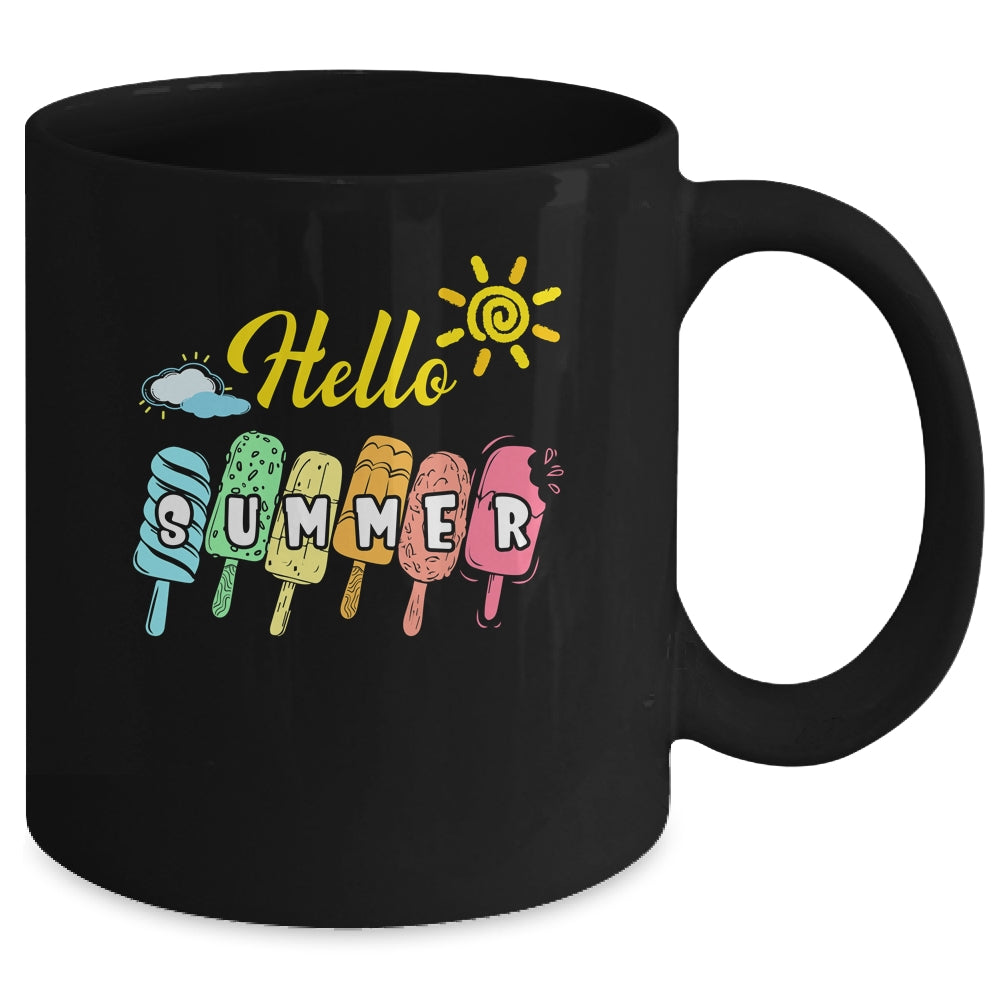Happy Last Day Of School Hello Summer Ice Cream Lover Mug | teecentury