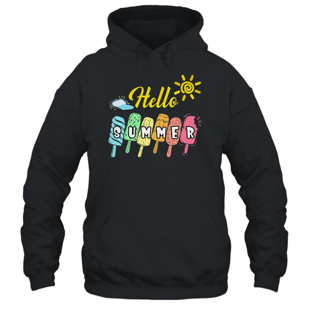 Happy Last Day Of School Hello Summer Ice Cream Lover Shirt & Tank Top | teecentury