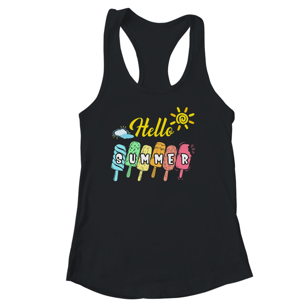 Happy Last Day Of School Hello Summer Ice Cream Lover Shirt & Tank Top | teecentury