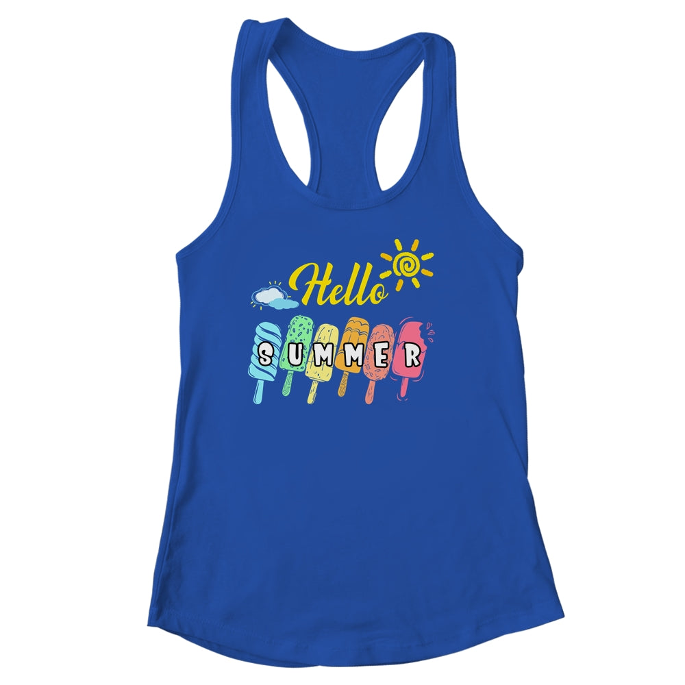 Happy Last Day Of School Hello Summer Ice Cream Lover Shirt & Tank Top | teecentury