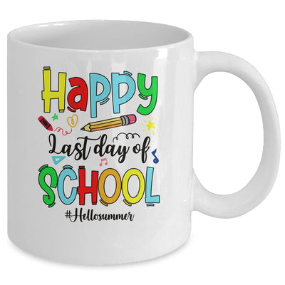 Happy Last Day Of School Shirt Hello Summer Teacher Student Mug | teecentury