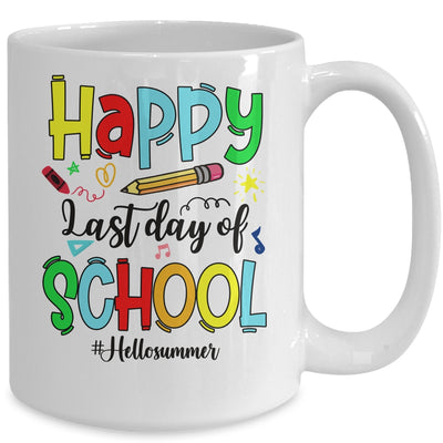 Happy Last Day Of School Shirt Hello Summer Teacher Student Mug | teecentury