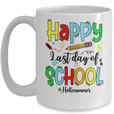 Happy Last Day Of School Shirt Hello Summer Teacher Student Mug | teecentury
