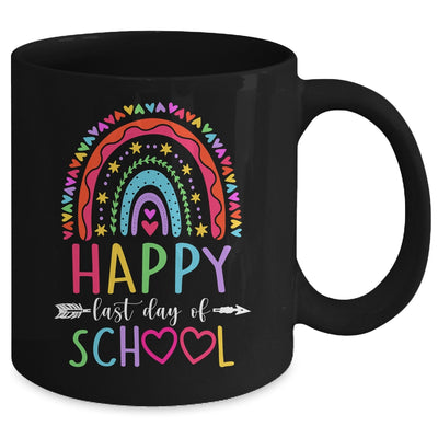 Happy Last Day Of School Teacher Student Graduation Rainbow Mug | teecentury