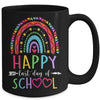 Happy Last Day Of School Teacher Student Graduation Rainbow Mug | teecentury