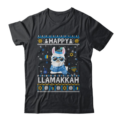 Happy Llamakkah Llama Ugly Hanukkah Ugly Sweater T-Shirt & Sweatshirt | Teecentury.com