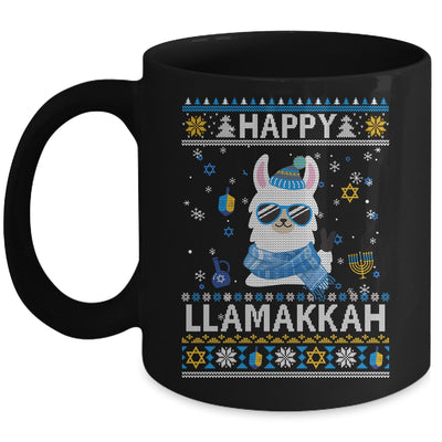 Happy Llamakkah Llama Ugly Hanukkah Ugly Sweater Mug Coffee Mug | Teecentury.com