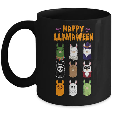 Happy Llamaween Halloween Llama Funny Girl Boy Kids Mug Coffee Mug | Teecentury.com