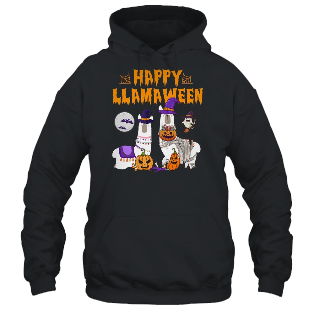 Happy Llamaween Llama Halloween Costume Kids Boys Girls Gift T-Shirt & Hoodie | Teecentury.com