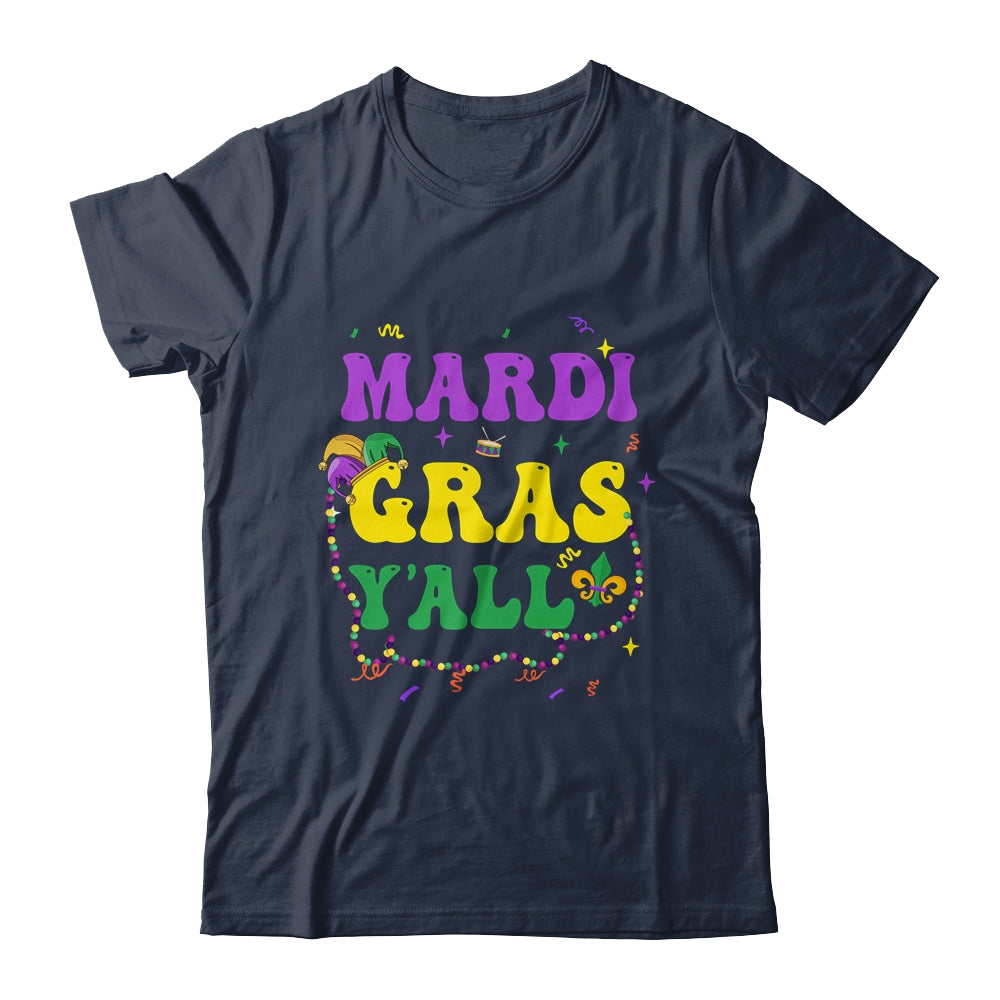 Happy Mardi Gras Y'all Vintage Mardi Gras Party Festival Shirt & Tank Top | teecentury