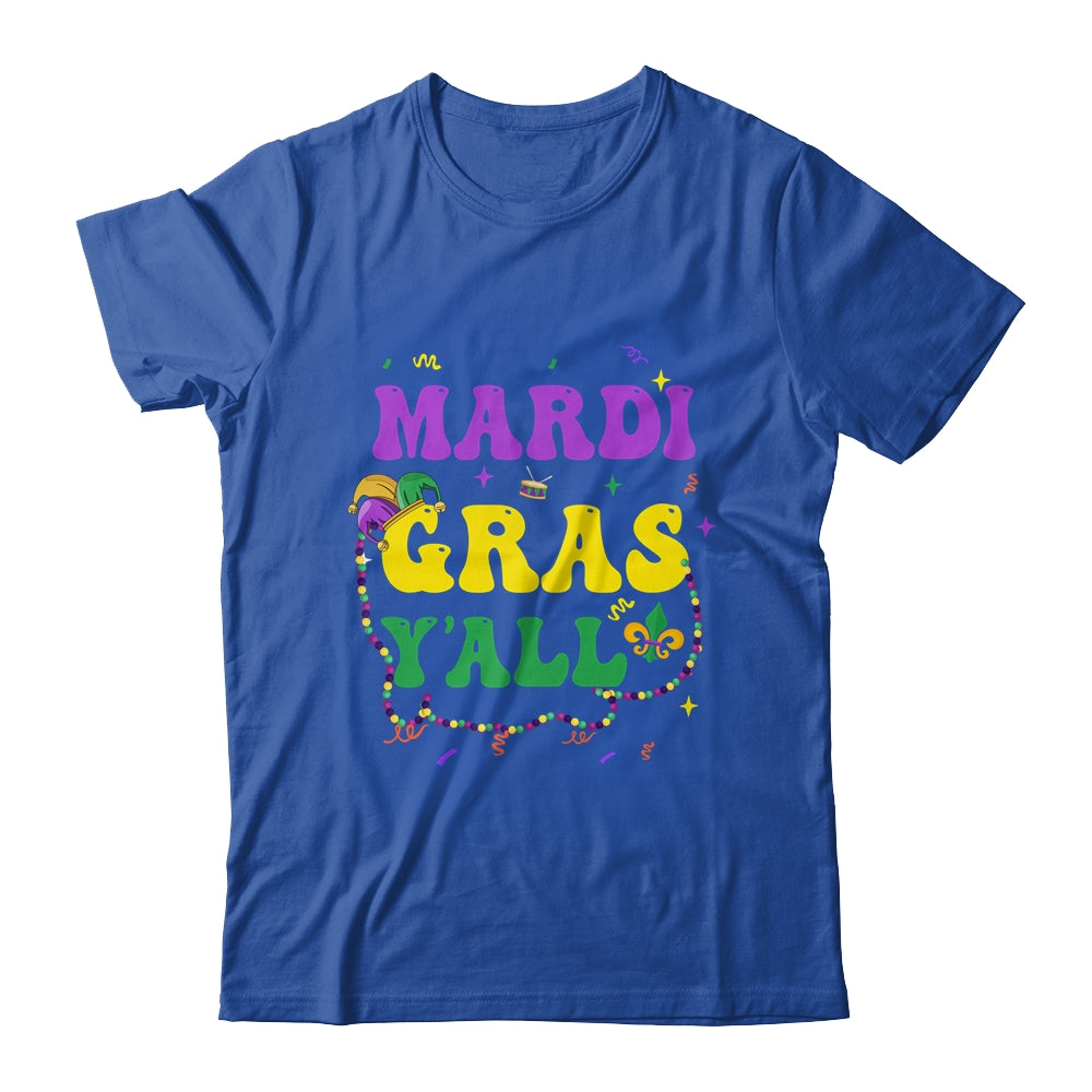 Happy Mardi Gras Y'all Vintage Mardi Gras Party Festival Shirt & Tank Top | teecentury